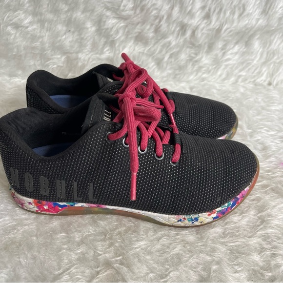 NoBull women’s Black Floral Trainer size 6.5 - Picture 8 of 15